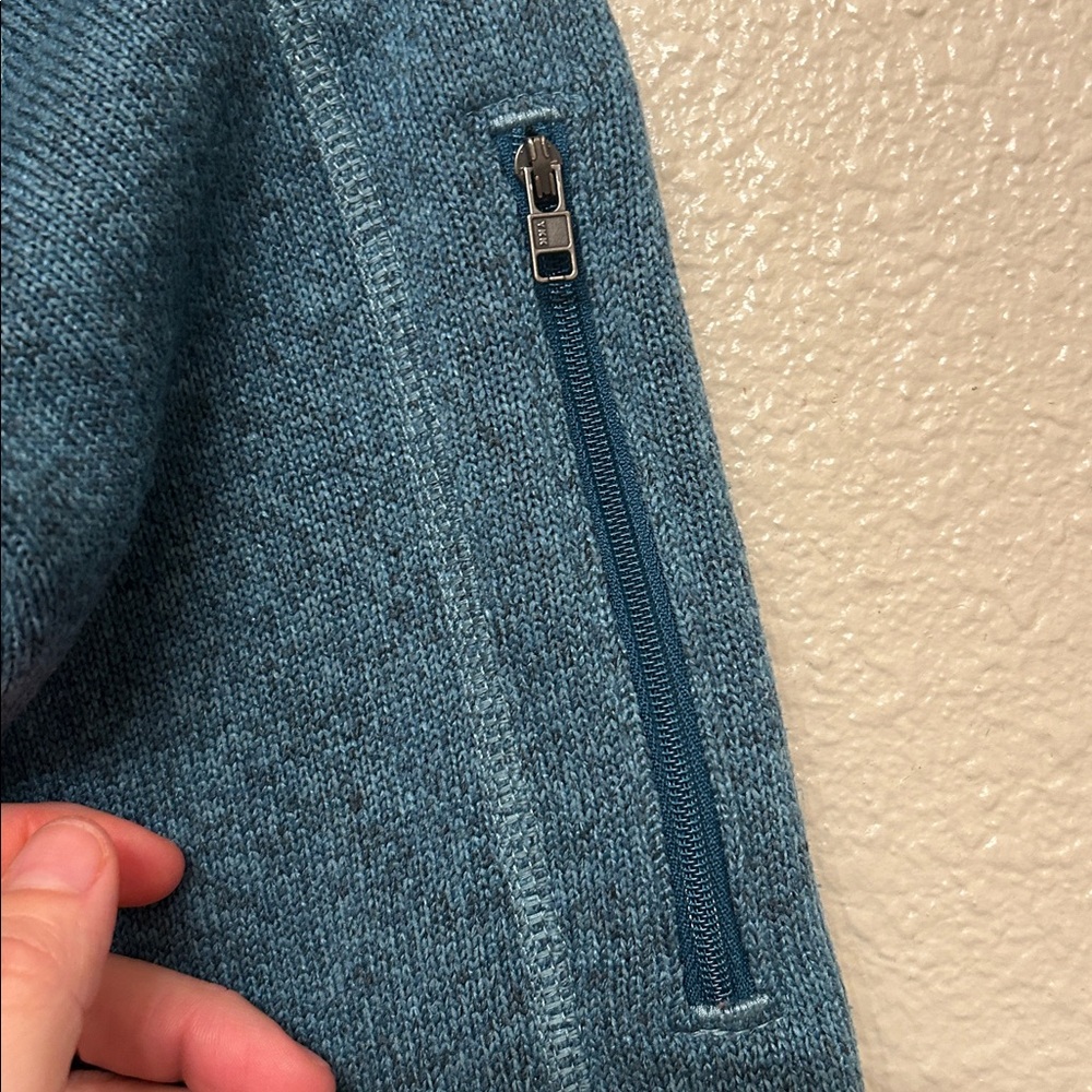 Patagonia Women’s Better Sweater 1/4 Zip Teal- Size Small - Picture 7 of 10